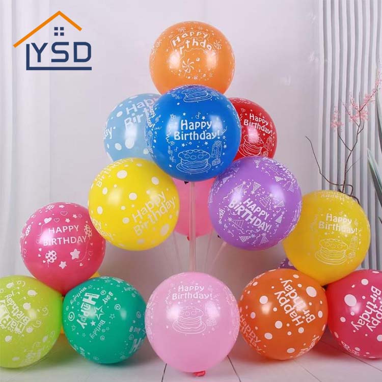 Tillykke med fødselsdagen trykte latex balloner